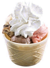 Gemischtes Eis im Becher *